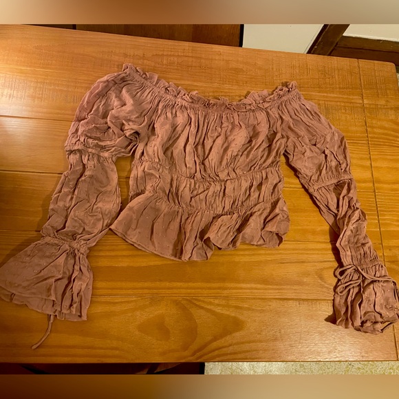 Flowy pink boho top - Picture 2 of 3